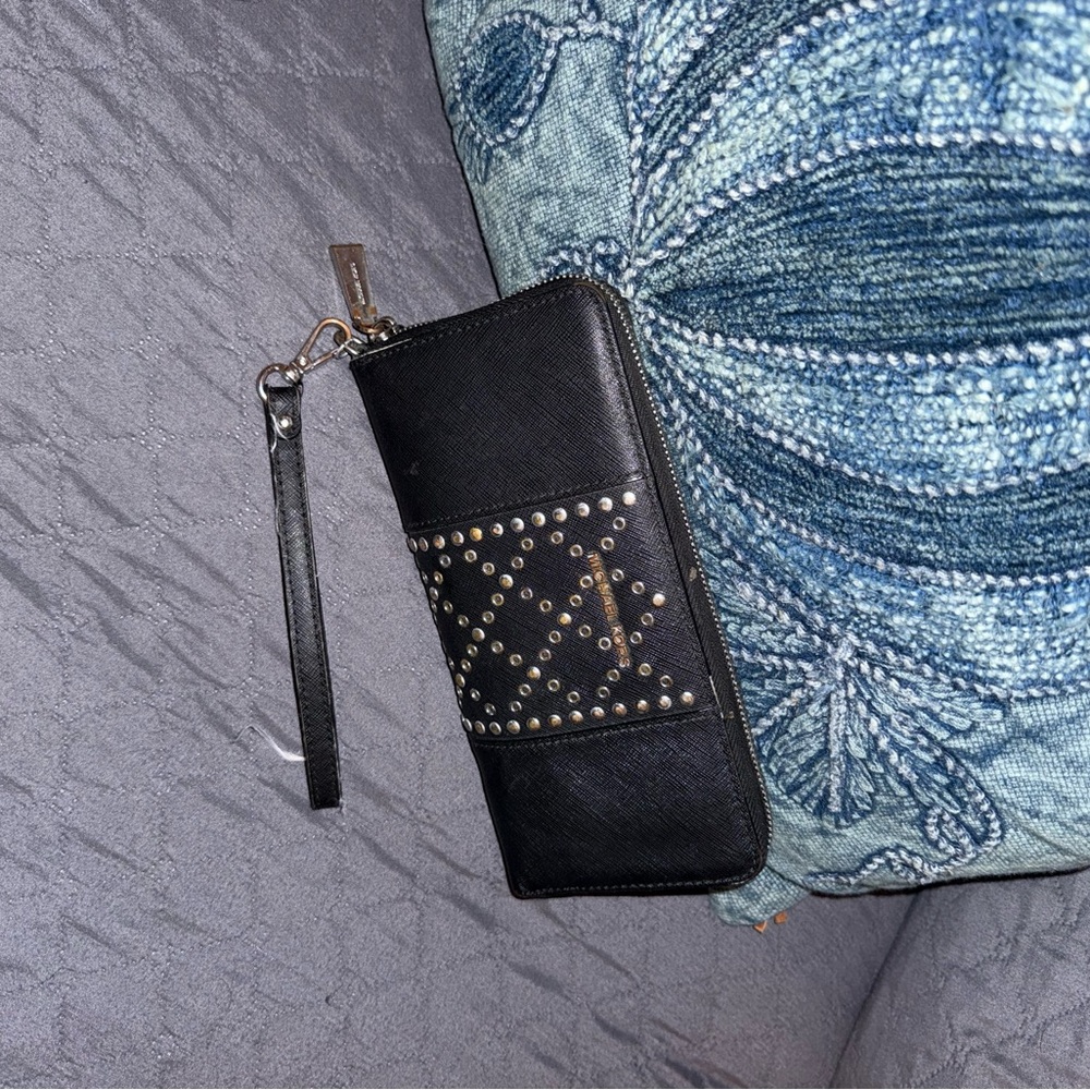 Michael Kors Black Wallet with Studs